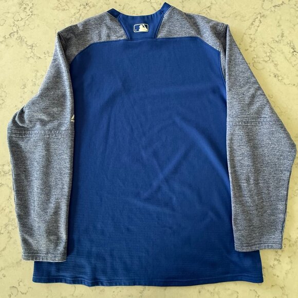 Majestic Toronto Blue Jays ThermaBase Warmup Jersey long-sleeve - Mens XL - Picture 2 of 3